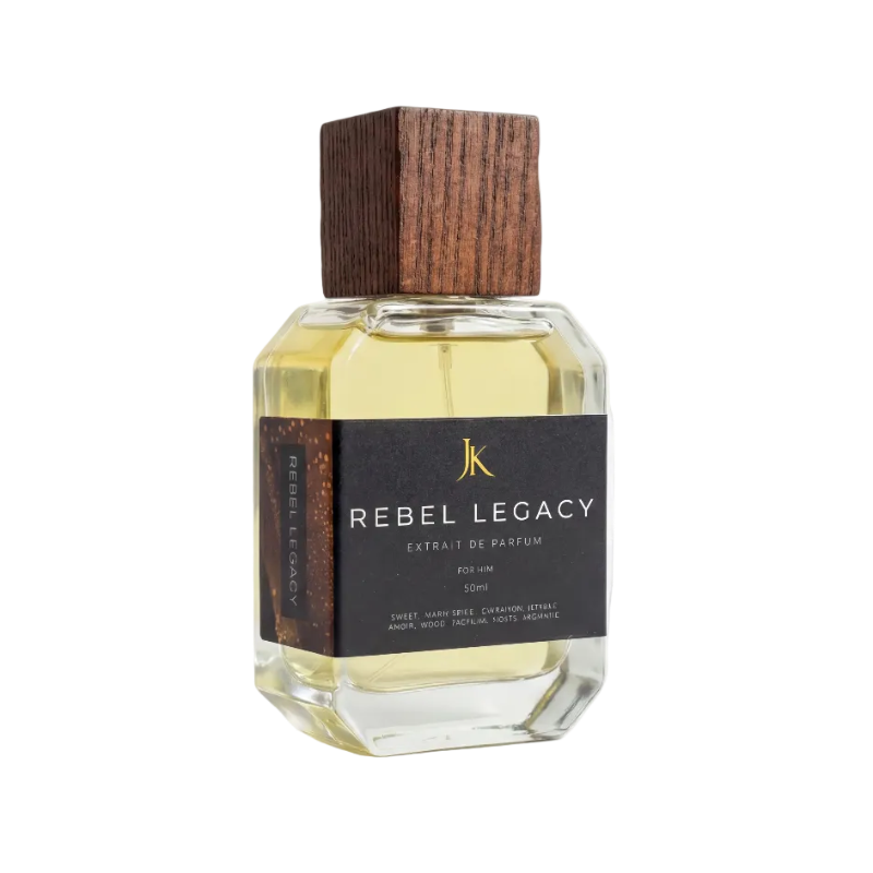 REBEL LEGACY warm woody amber perfume